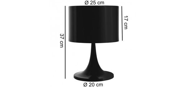 Tila Tafellamp Zwart Sky Style Tila Tafellamp Zwart