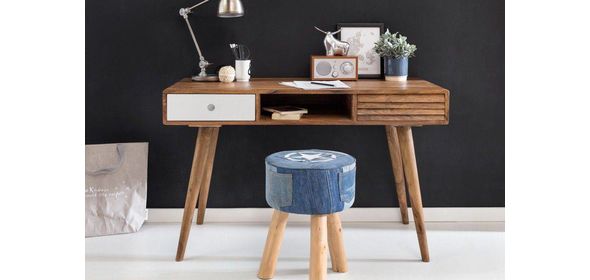 Repa Bureau met Lades Bruin/Wit Sky Style Repa Bureau met Lades Bruin/Wit