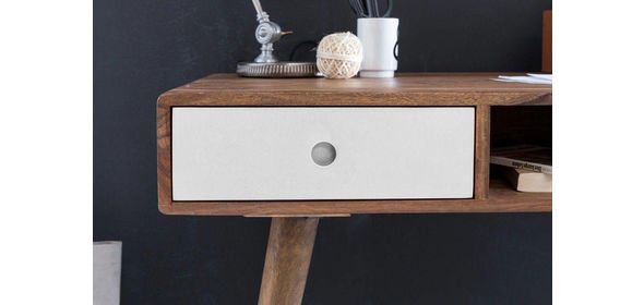 Repa Bureau met Lades Bruin/Wit Sky Style Repa Bureau met Lades Bruin/Wit