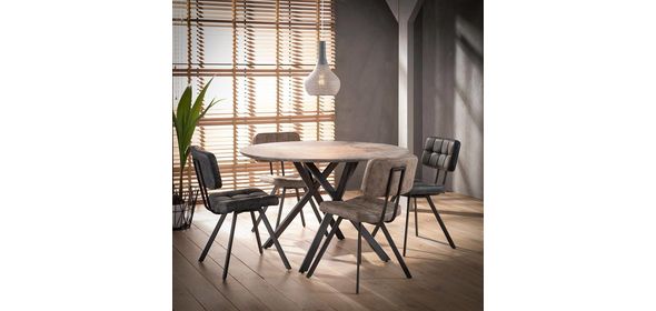 Ebro Eetkamerstoel 4 stuks Bruin Davidi Design Ebro Eetkamerstoel 4 stuks Bruin