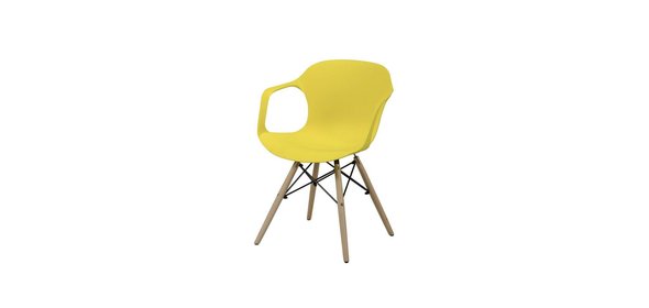 Kiera Eetkamerstoel 4 stuks Geel Davidi Design Kiera Eetkamerstoel 4 stuks Geel