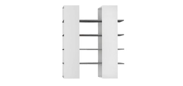 Line Boekenkast Large Grijs Eiken Benvenuto Design Line Boekenkast Large Grijs Eiken