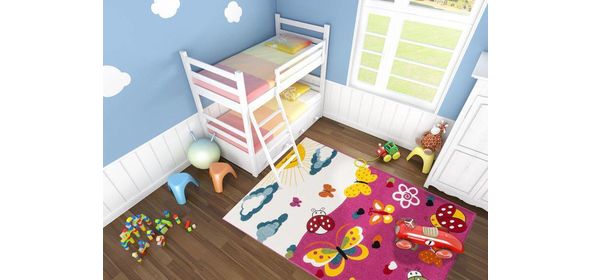 Amigo Vlinder Kindervloerkleed Roze Outlet Lalee Amigo Vlinder Kindervloerkleed Roze Outlet