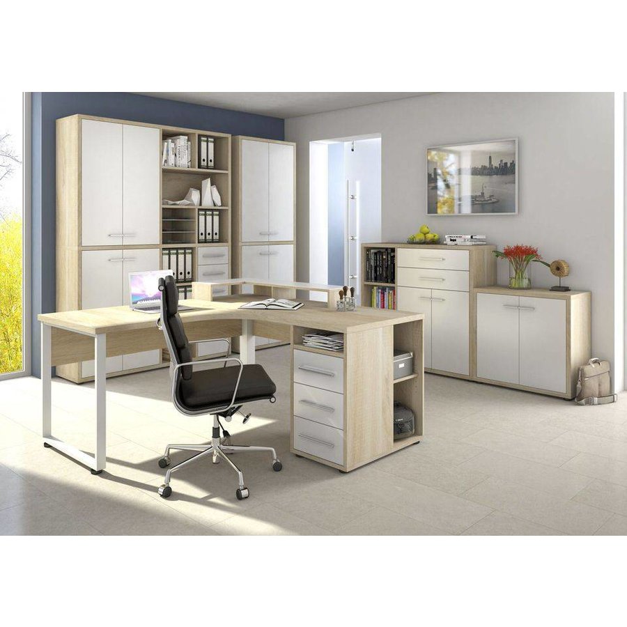 Set+ Dressoir Small Naturel Eiken/Wit Set+ Dressoir Small Naturel Eiken/Wit