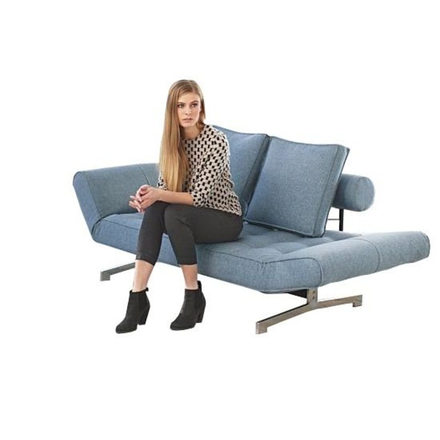 Ghia Chrome Slaapbank Blauw