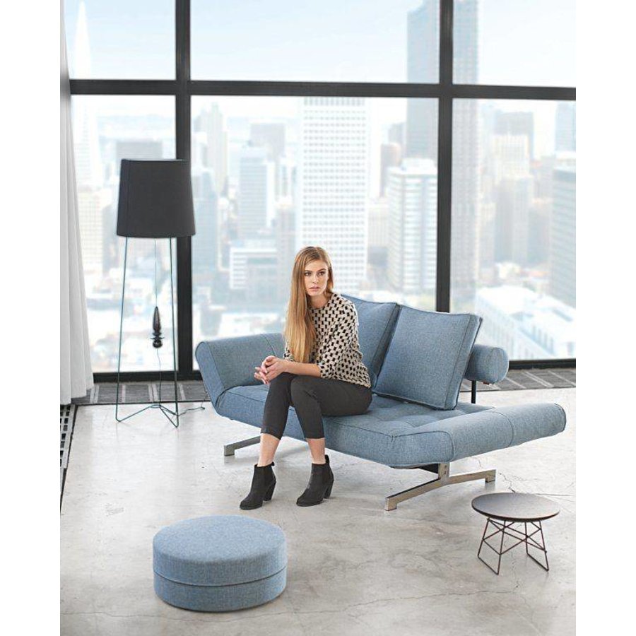 Ghia Chrome Slaapbank Blauw