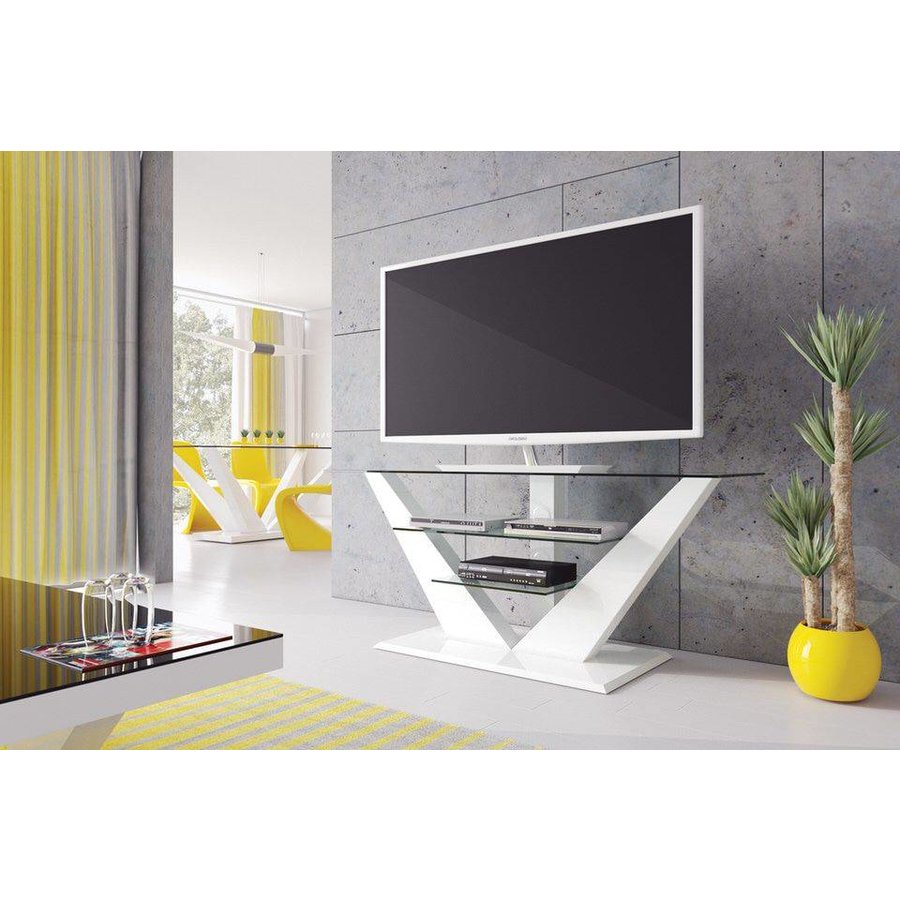 Luna TV-meubel Hoogglans Wit