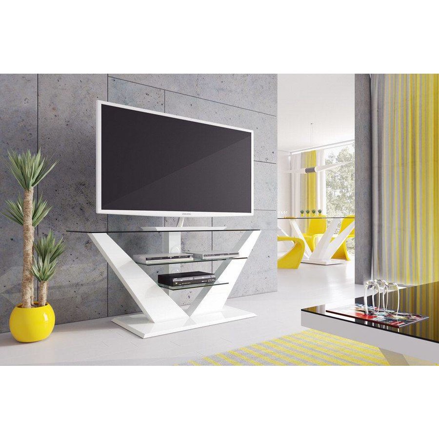 Luna TV-meubel Hoogglans Wit Luna TV-meubel Hoogglans Wit