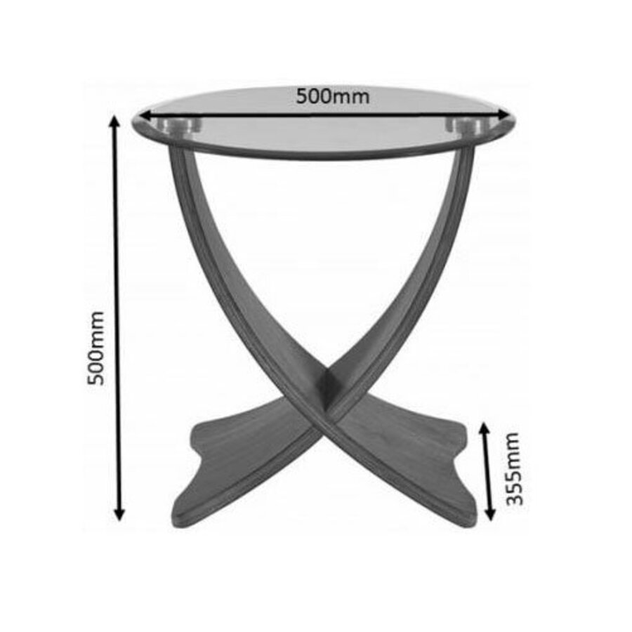Siena Bijzettafel Walnoot Siena Bijzettafel Walnoot
