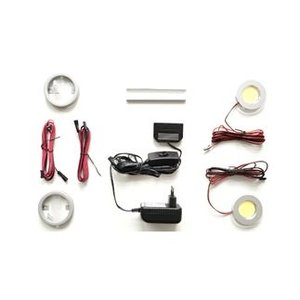 LED power spot wit + Glas verlichting Double