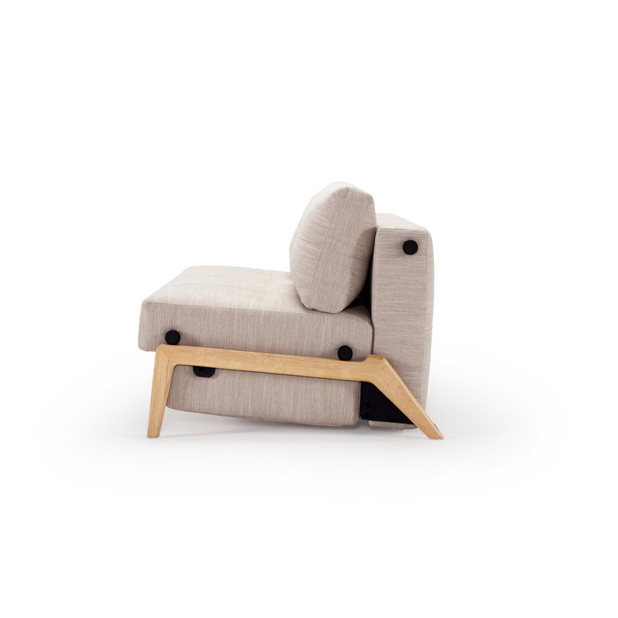 Cubed Wood 140 cm Slaapbank Zand Cubed Wood 140 cm Slaapbank Zand