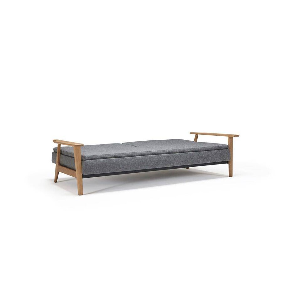 Dublexo Slaapbank Donkergrijs/Eiken Frej Dublexo Slaapbank Donkergrijs/Eiken Frej