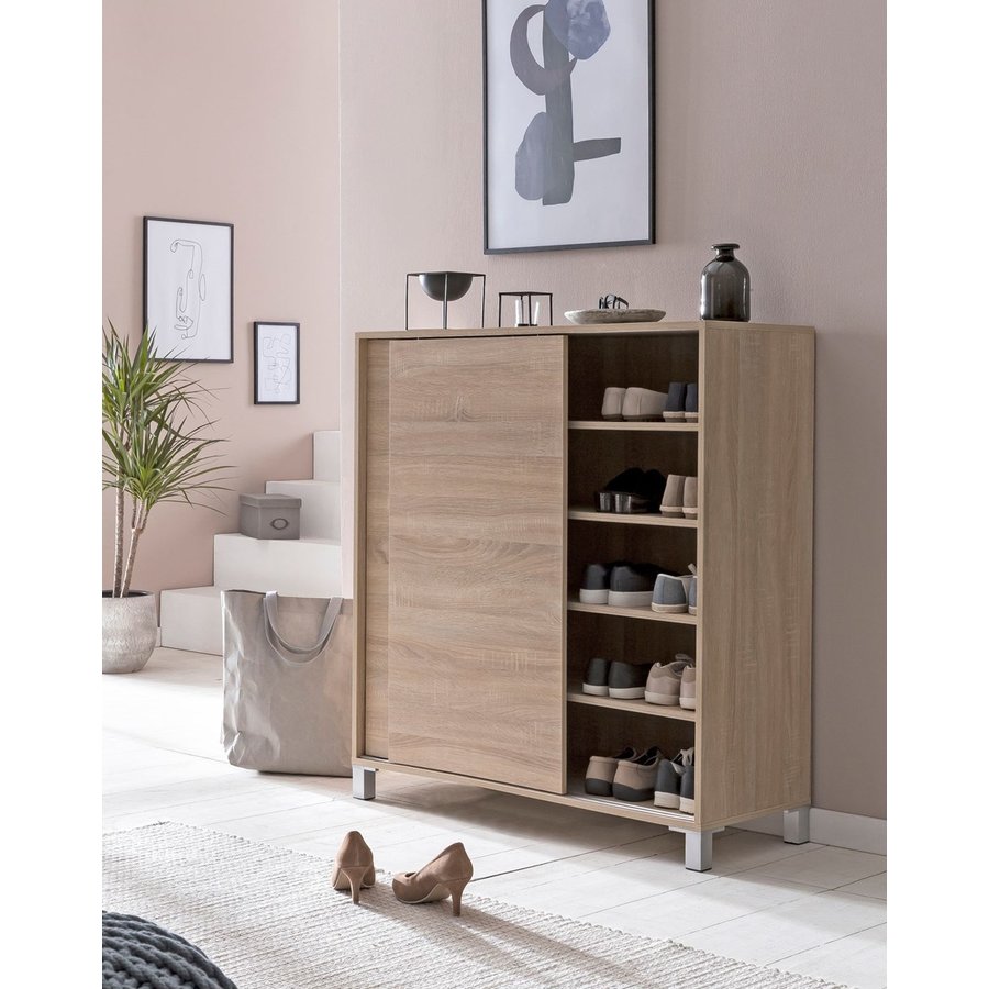 Bardolf Schoenenkast Sonoma Eiken Bardolf Schoenenkast Sonoma Eiken
