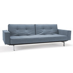 Innovation Living Splitback Deluxe Slaapbank Blauw / Chroom