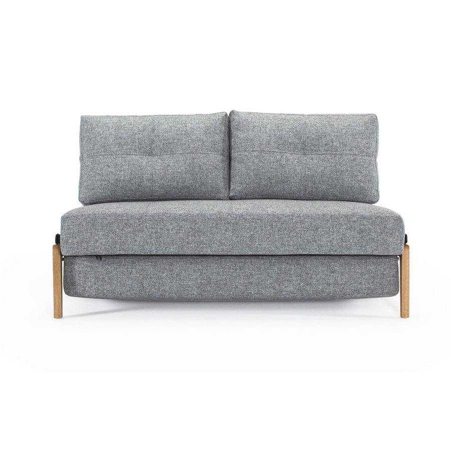 Cubed Wood 140 cm Slaapbank Grijs