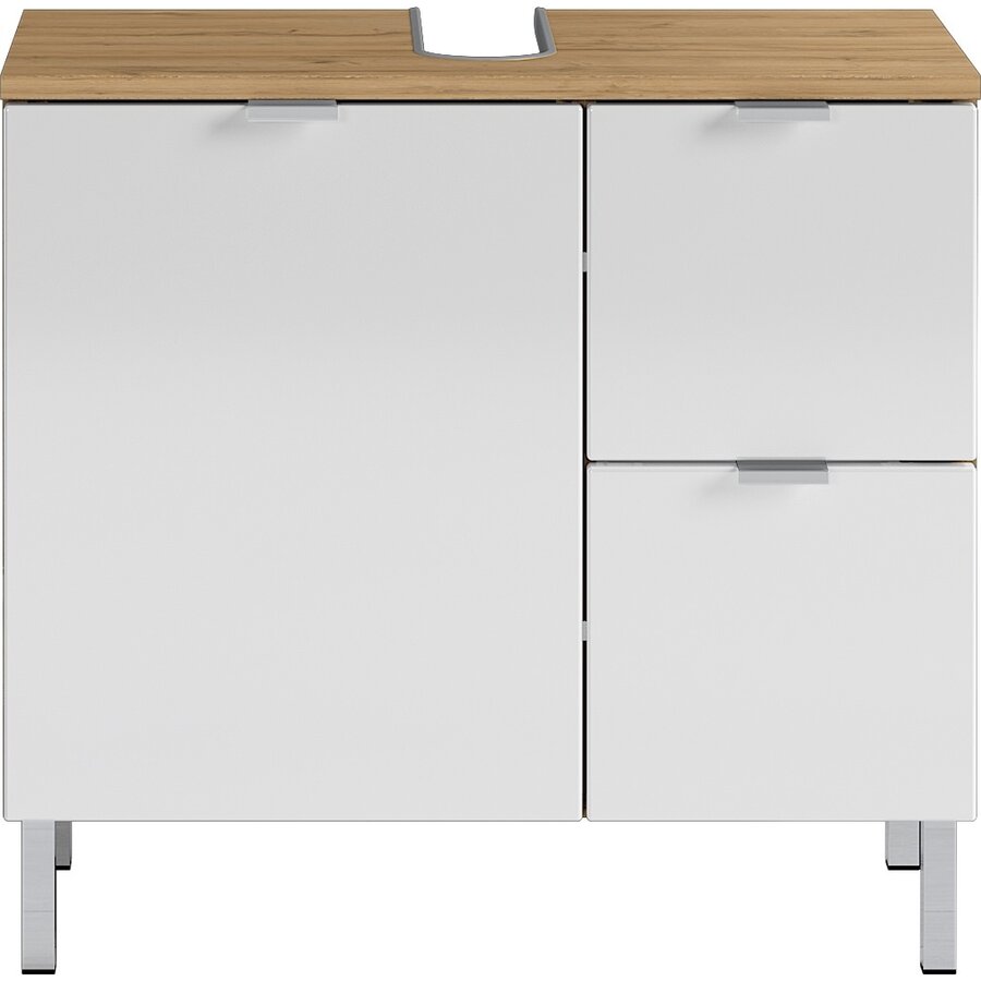 Mauresa Wastafelonderkast Small Wit / Eiken Mauresa Wastafelonderkast Small Wit / Eiken