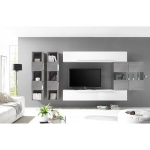 Benvenuto Design Bex TV-wandmeubel 12 Wit / Beton