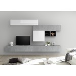 Benvenuto Design Bex TV-wandmeubel 35 Beton / Wit Benvenuto Design Bex TV-wandmeubel 35 Beton / Wit