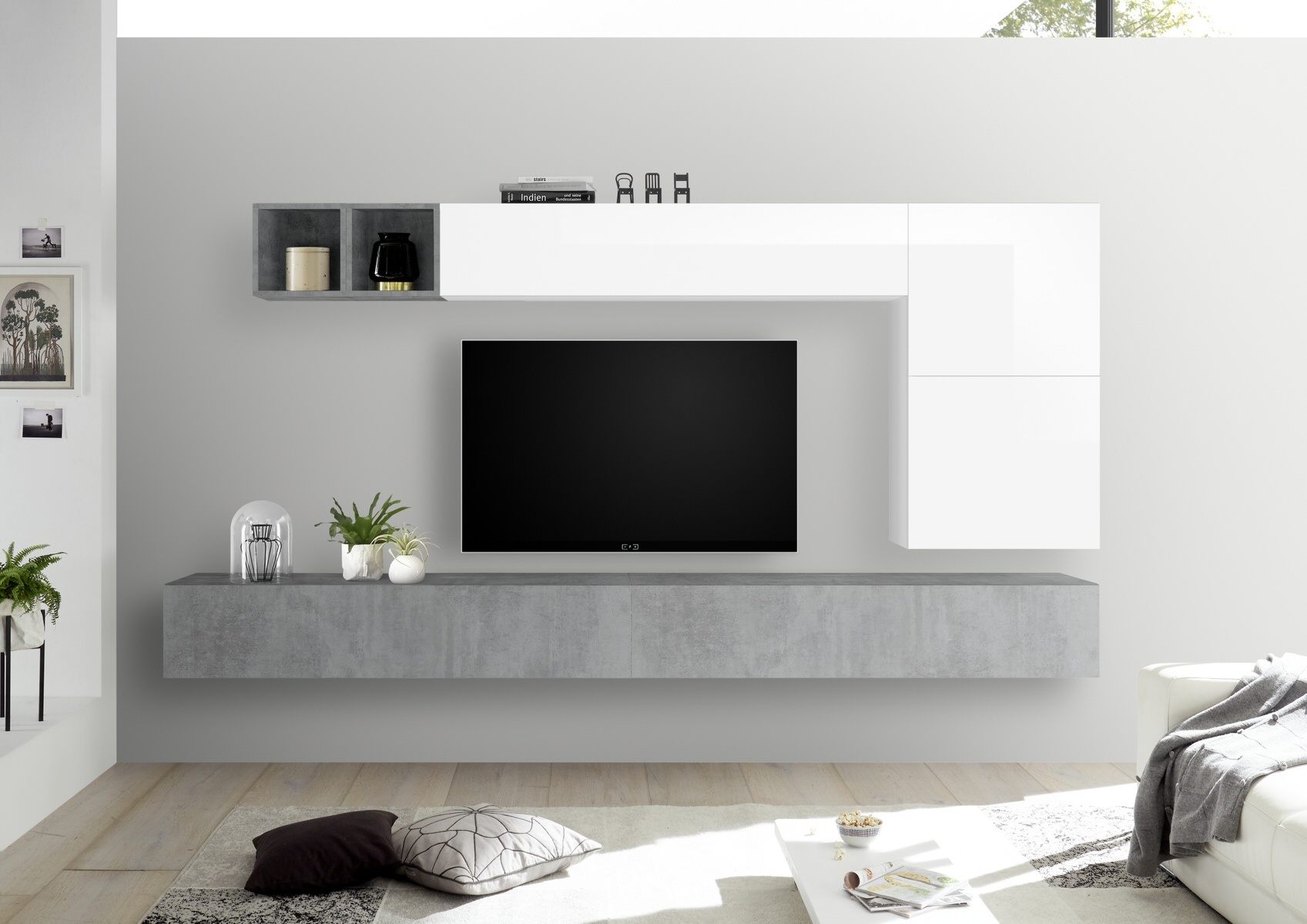 Benvenuto Design Bex TV-wandmeubel 42 Beton