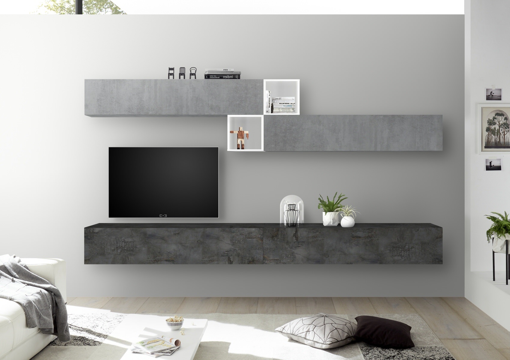 Benvenuto Design Bex TV-wandmeubel 47 Oxid
