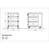 Monteria Ladeblok Wit / Eiken