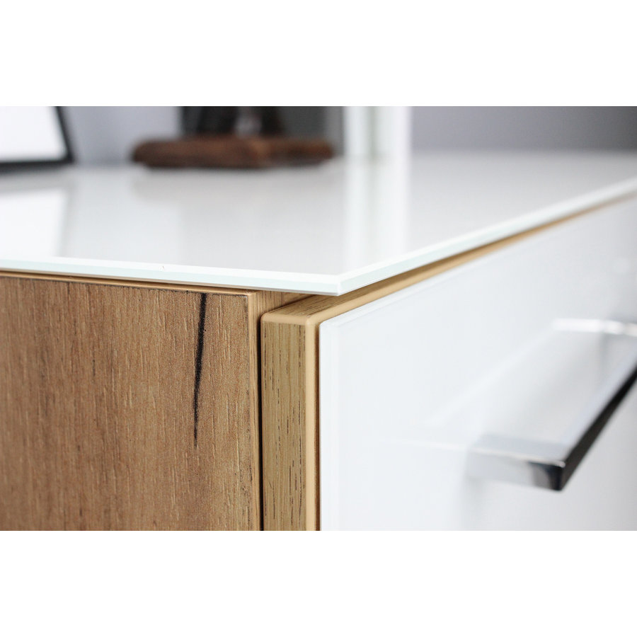 Monteria Kantoorkast Small Wit / Eiken Monteria Kantoorkast Small Wit / Eiken