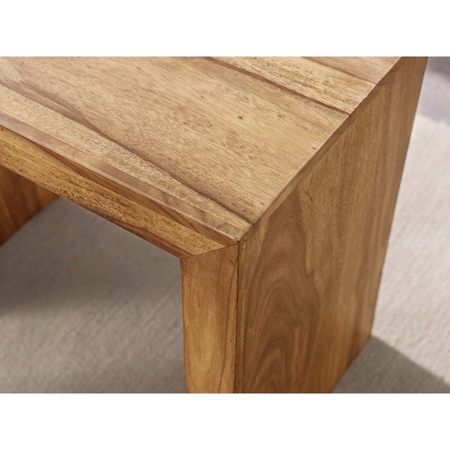 Akazie Bijzettafel Set Bruin Akazie Bijzettafel Set Bruin