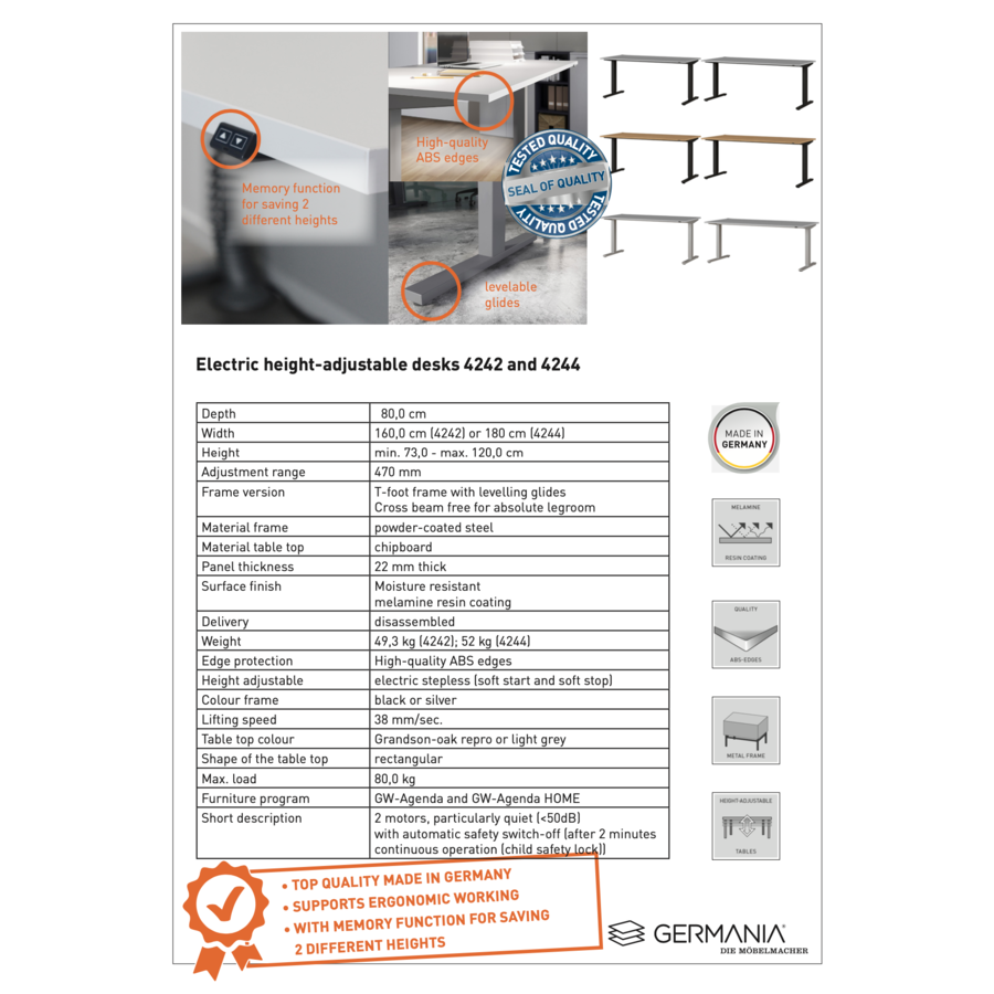 Agenda Elektrisch Zit Sta Bureau Grijs / Zilver Agenda Elektrisch Zit Sta Bureau Grijs / Zilver