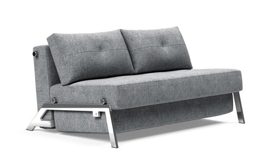 Innovation Living Cubed Chrome 140 cm Slaapbank Grijs