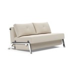 Innovation Living Cubed Chrome 140 cm Slaapbank Zand Innovation Living Cubed Chrome 140 cm Slaapbank Zand