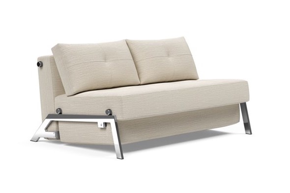 Innovation Living Cubed Chrome 140 cm Slaapbank Zand