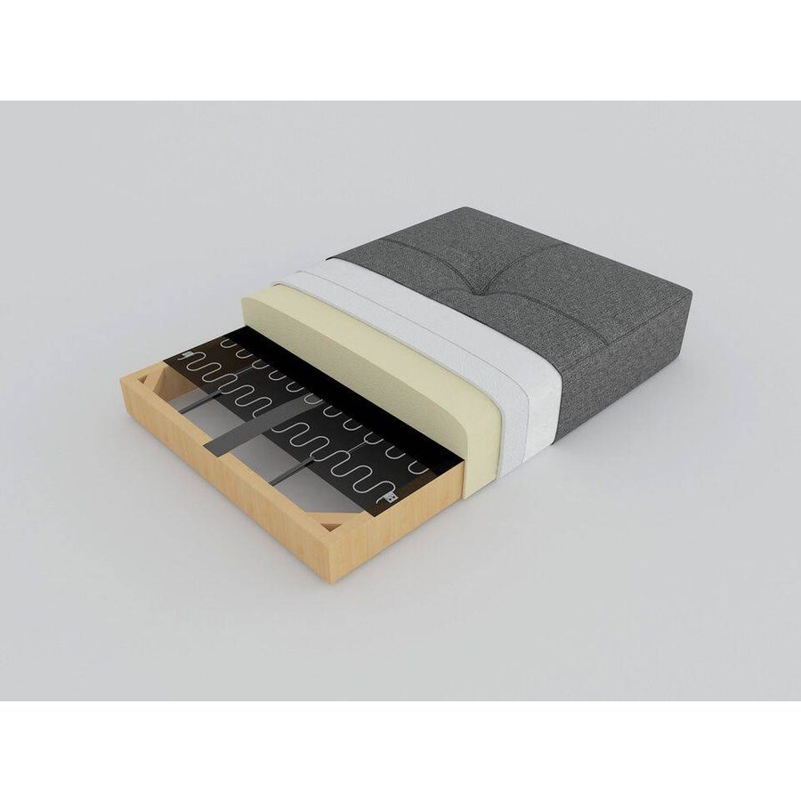 Cubed Chrome 160 cm Slaapbank Blauw Cubed Chrome 160 cm Slaapbank Blauw