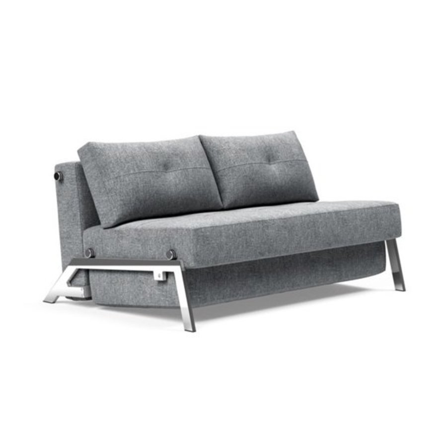 Cubed Chrome 160 cm Slaapbank Grijs Cubed Chrome 160 cm Slaapbank Grijs