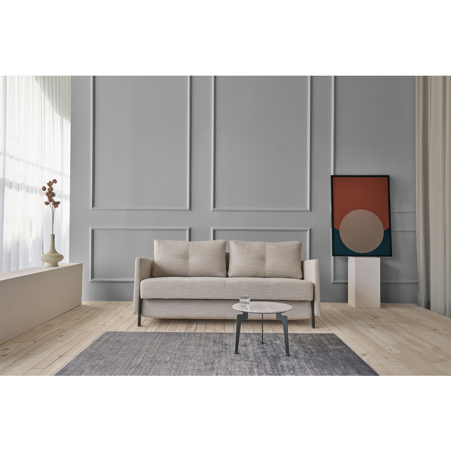 Cubed met Armleuning 160 cm Slaapbank Zand Cubed met Armleuning 160 cm Slaapbank Zand