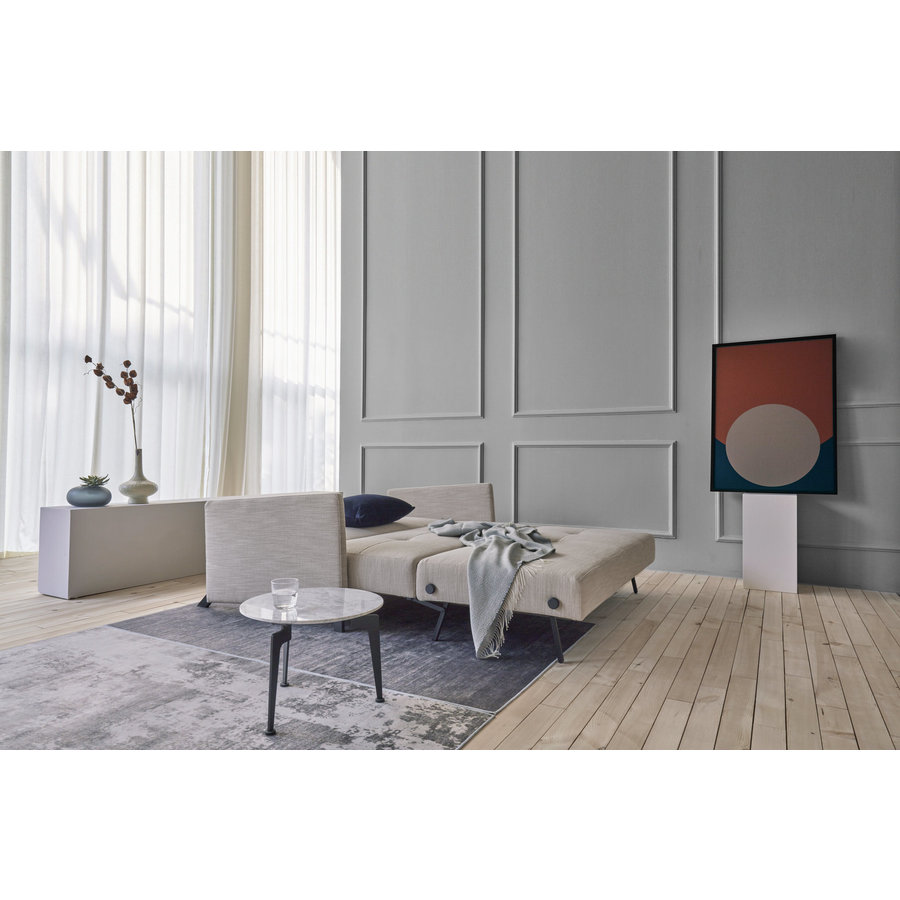 Cubed met Armleuning 160 cm Slaapbank Zand Cubed met Armleuning 160 cm Slaapbank Zand