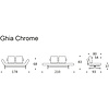 Ghia Chrome Slaapbank Bruin