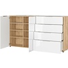 Oakland Large Dressoir Eiken / Wit