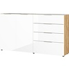 Oakland Large Dressoir Eiken / Wit