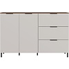 California 151 cm Dressoir Cashmere / Walnoot