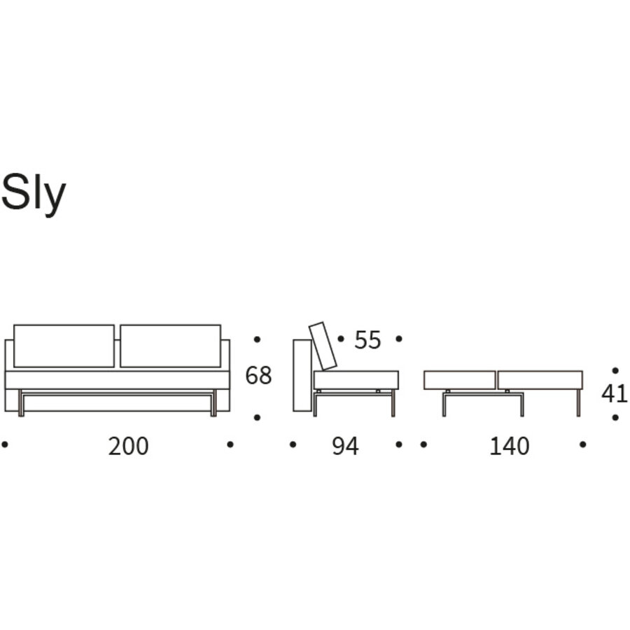 Sly Slaapbank Grijs Sly Slaapbank Grijs