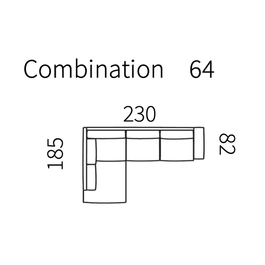 Shea 2-zits + Openend Hoekbank Antraciet Links Shea 2-zits + Openend Hoekbank Antraciet Links