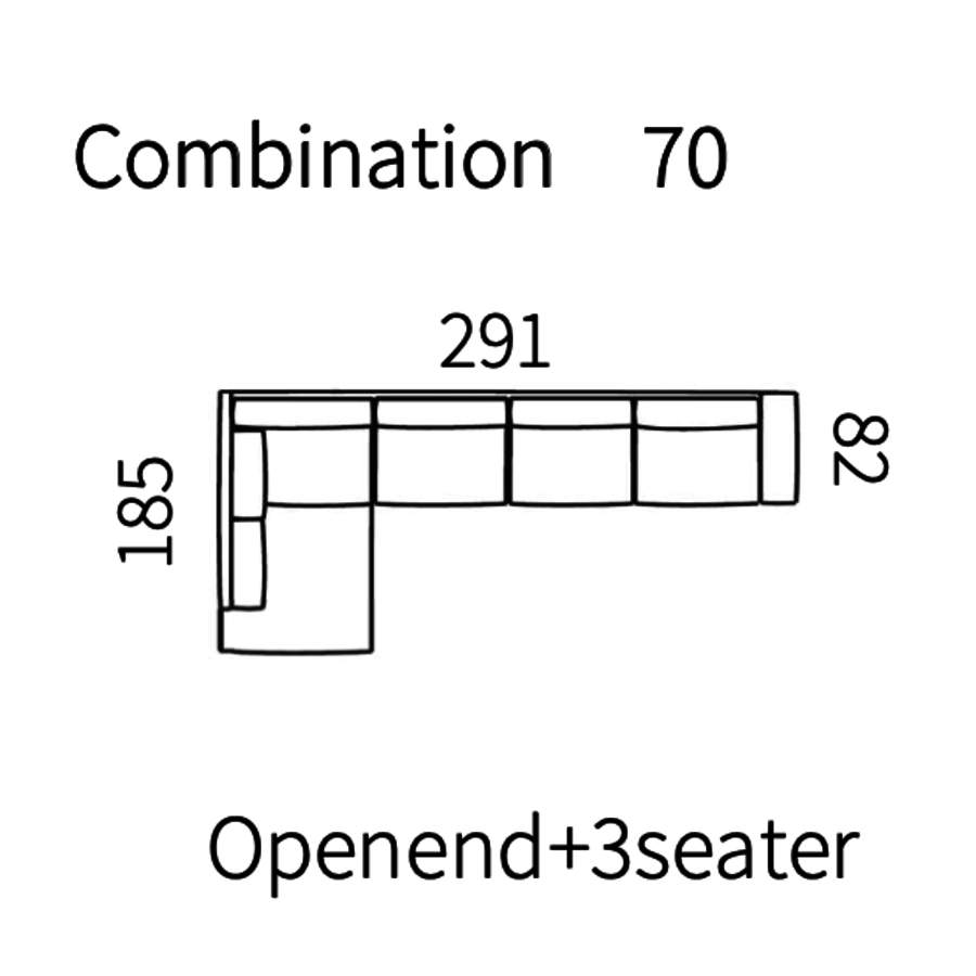 Shea 3-zits + Openend Hoekbank Antraciet Links Shea 3-zits + Openend Hoekbank Antraciet Links