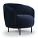 Gran Fauteuil Donkerblauw Cirkel-Poot