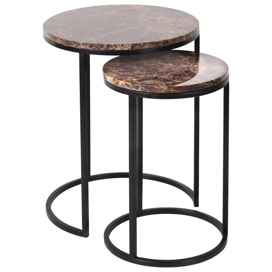 Dalton Bijzettafel Set Rond Dalton Bijzettafel Set Rond