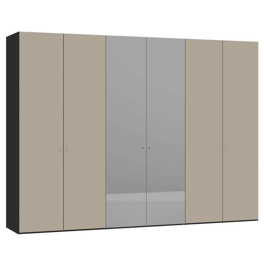 Kazi Draaideurkast Glas met Zes Deuren Kazi Draaideurkast Glas met Zes Deuren