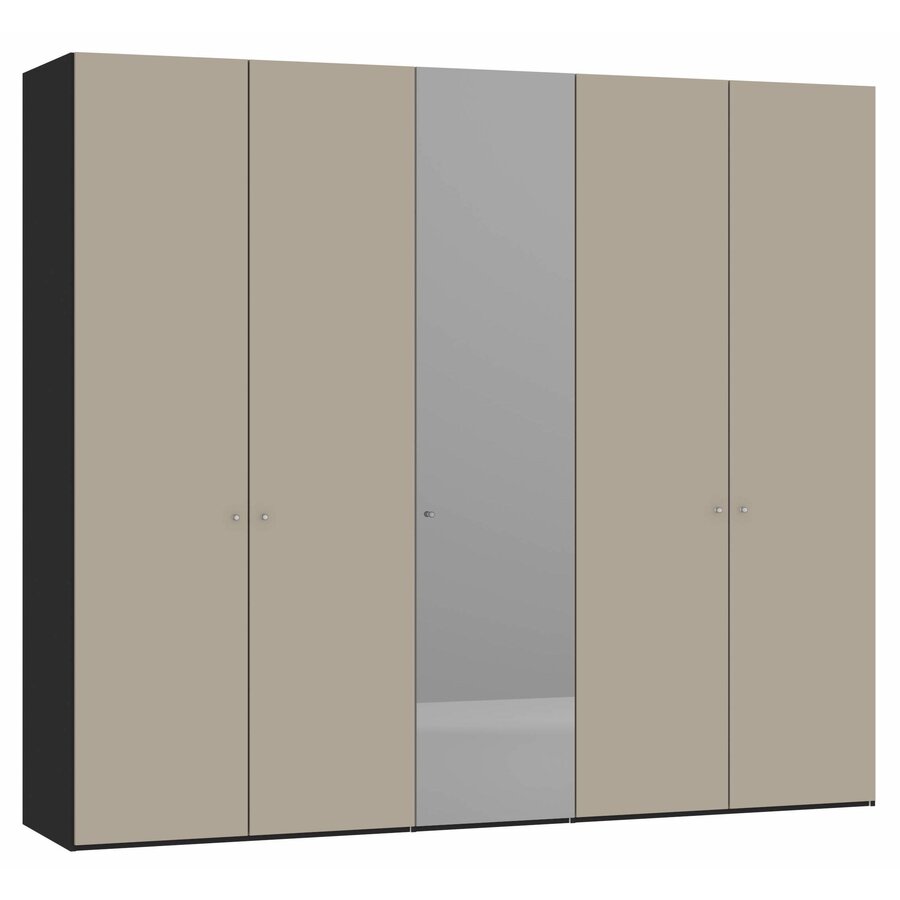 Kazi Draaideurkast Glas met Vijf Deuren Kazi Draaideurkast Glas met Vijf Deuren