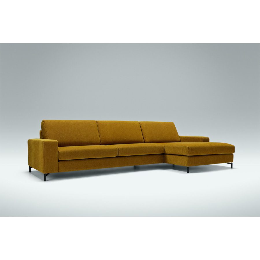 Quattro 3-zits + Chaiselongue Mosterd Quattro 3-zits + Chaiselongue Mosterd