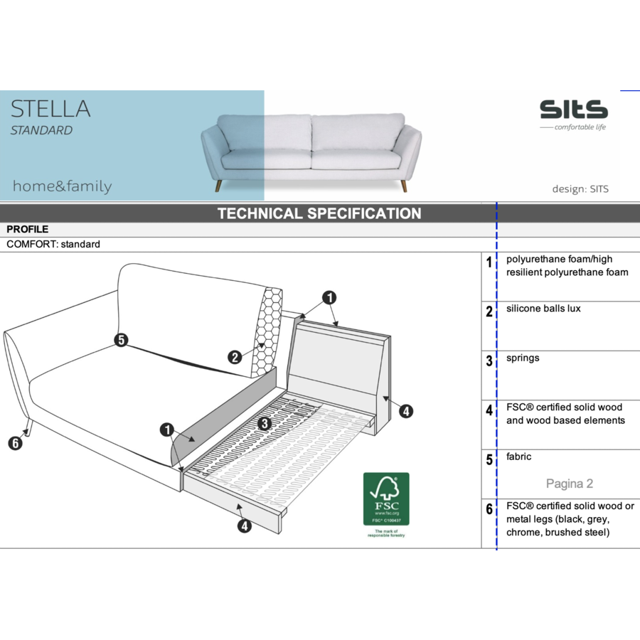 Stella 3-zits Cozy Hoekbank Rechts Beige Stella 3-zits Cozy Hoekbank Rechts Beige