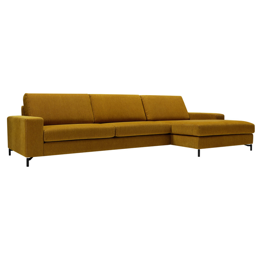 Quattro 3-zits + Chaiselongue Mosterd Quattro 3-zits + Chaiselongue Mosterd