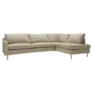 Sits Elis 3-zits + Divan Hoekbank Rechts Beige Sits Elis 3-zits + Divan Hoekbank Rechts Beige